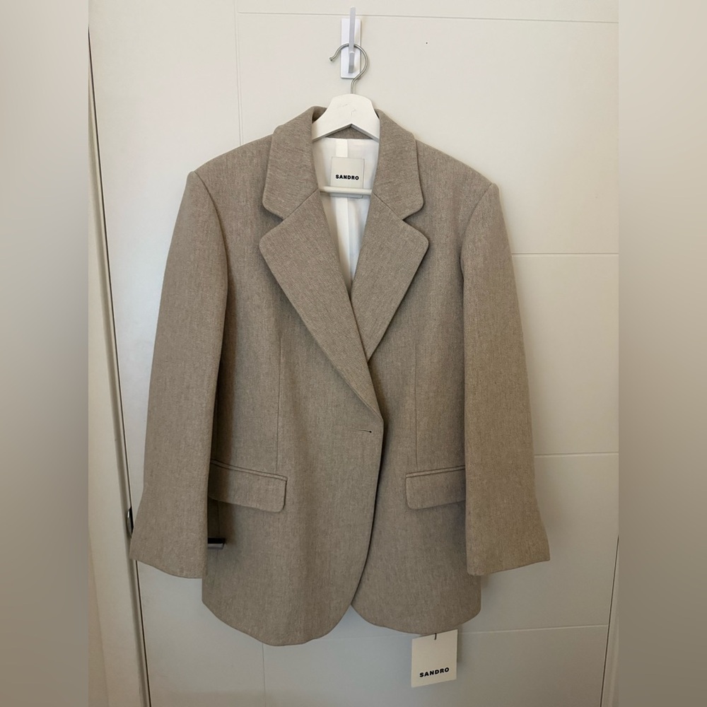 Sandro Oversized Suit Jacket NWT - Picture 2 of 7